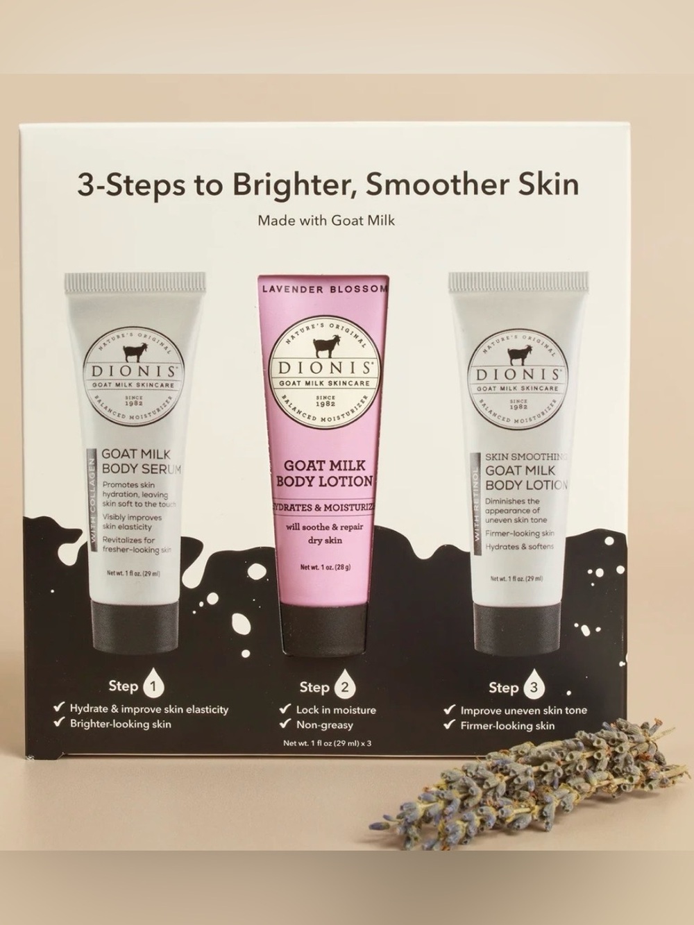Dionis 3pc Lavender Blossom 3 Step Treatment